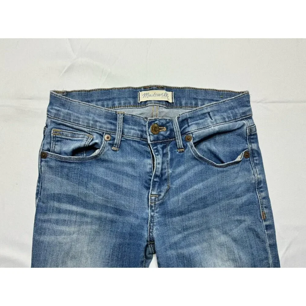 Madewell Women's Skinny Skinny Ankle Zip Blue‎ Jeans - Size 24x24